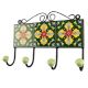Yellow Floral Ceramic Tile Hook